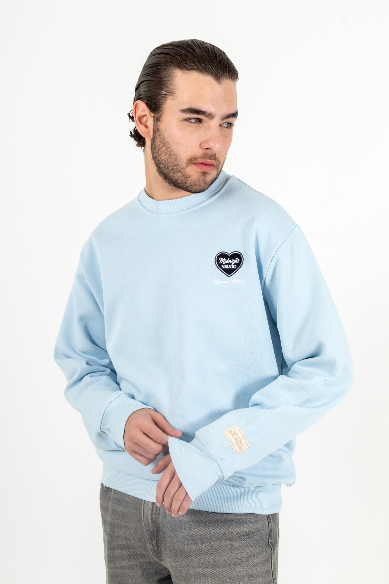 Crewneck Bordado Midnight Velvet