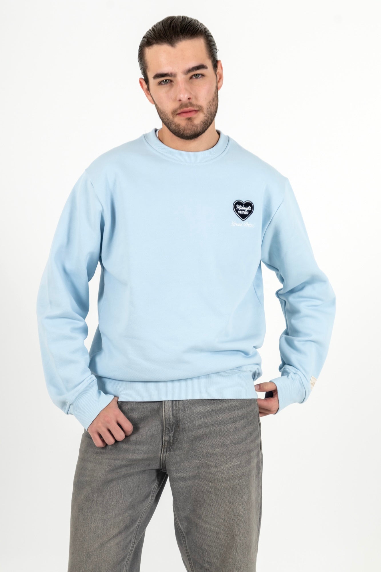 Crewneck Bordado Midnight Velvet