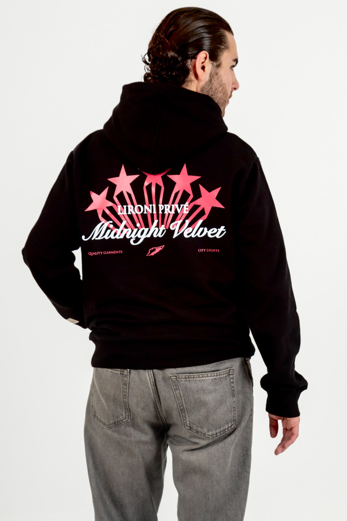 Hoodie Stars Black