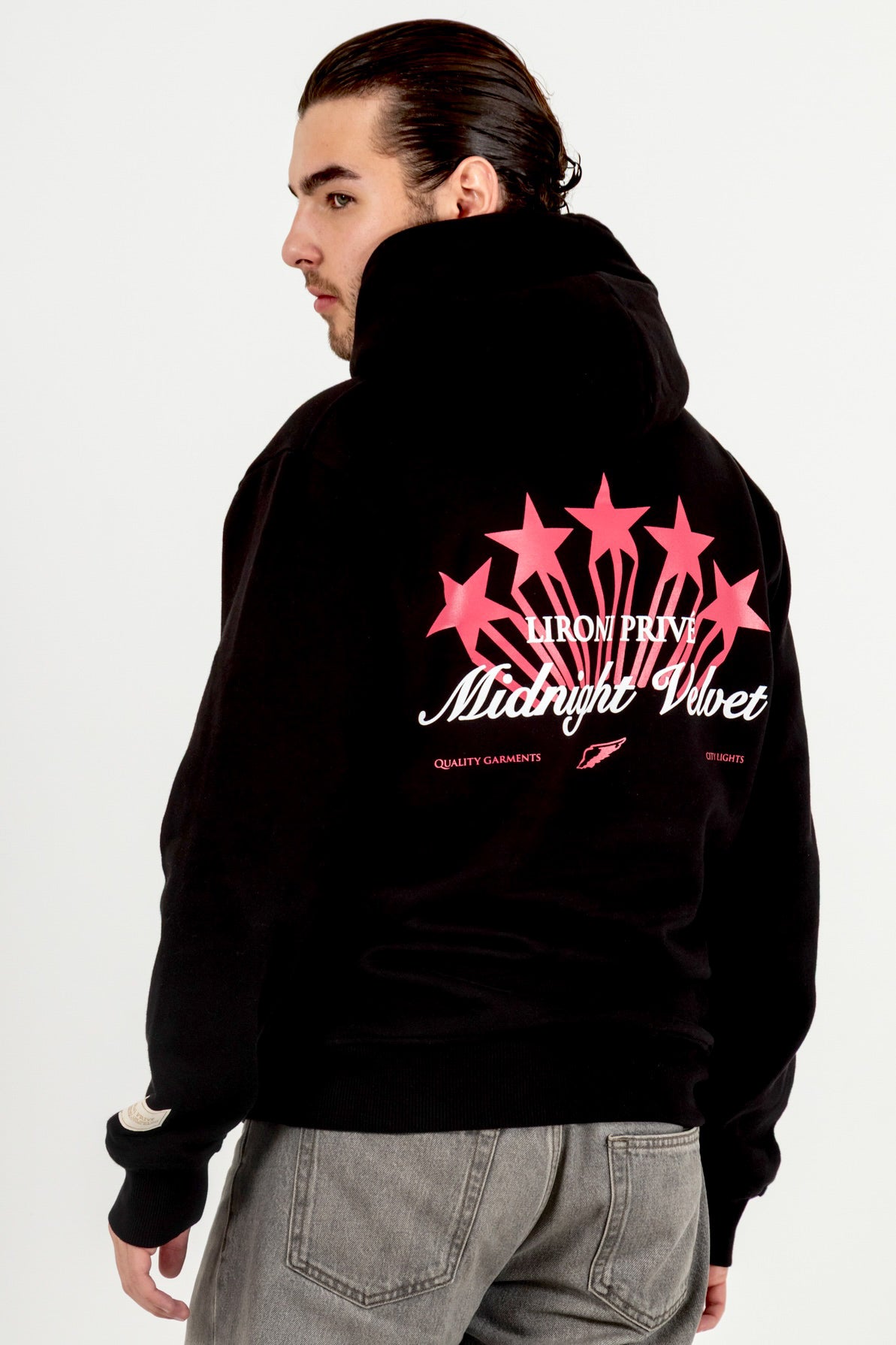 Hoodie Stars Black