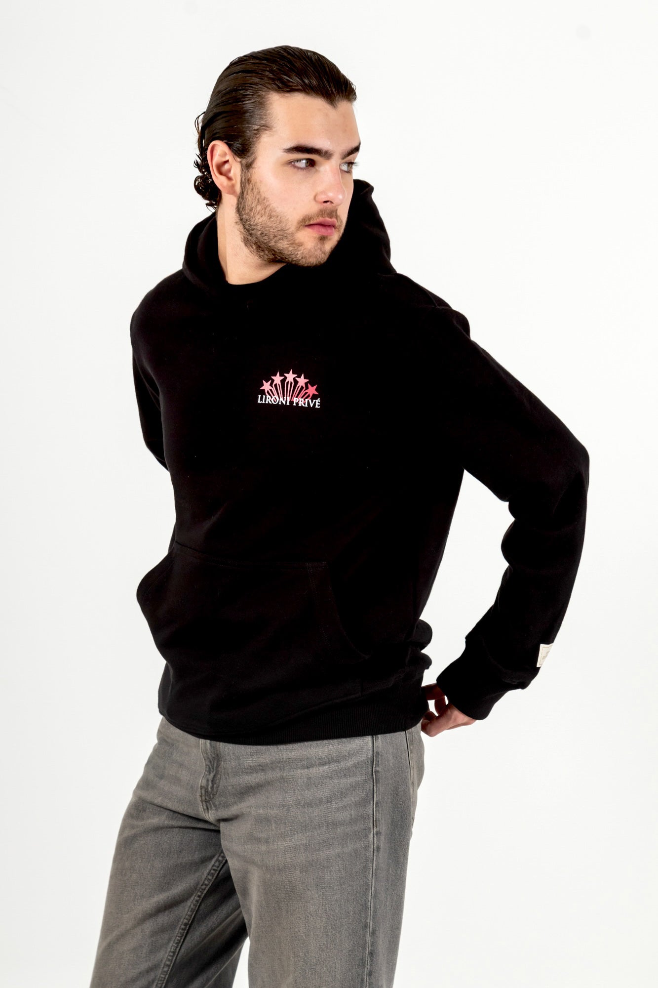 Hoodie Stars Black