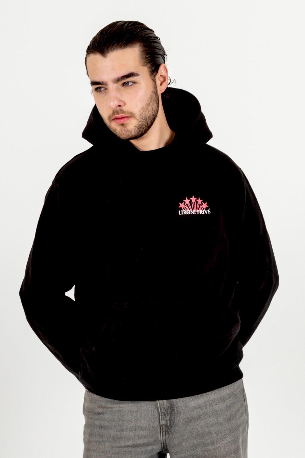Hoodie Stars Black