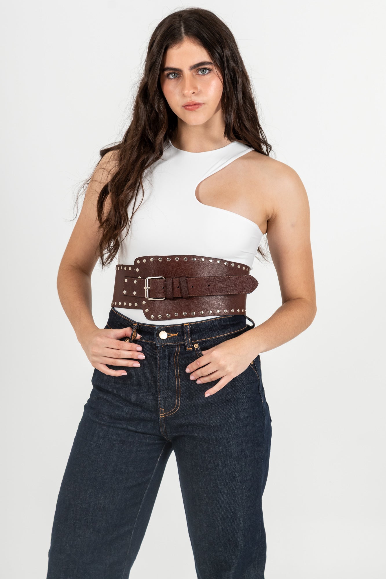 Belt Coñac Taches