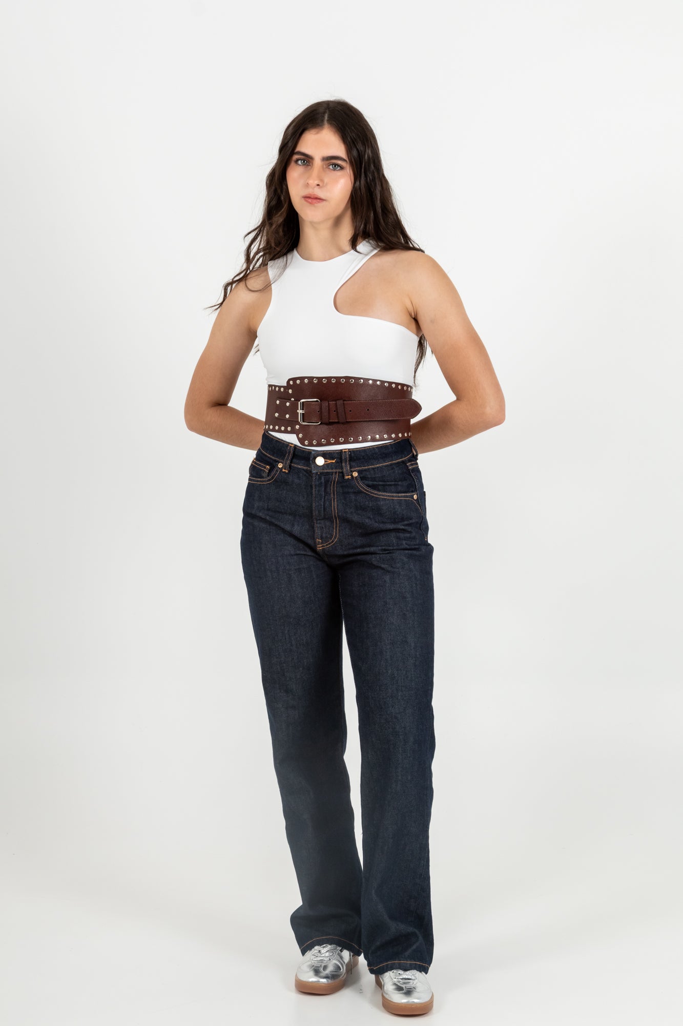 Belt Coñac Taches