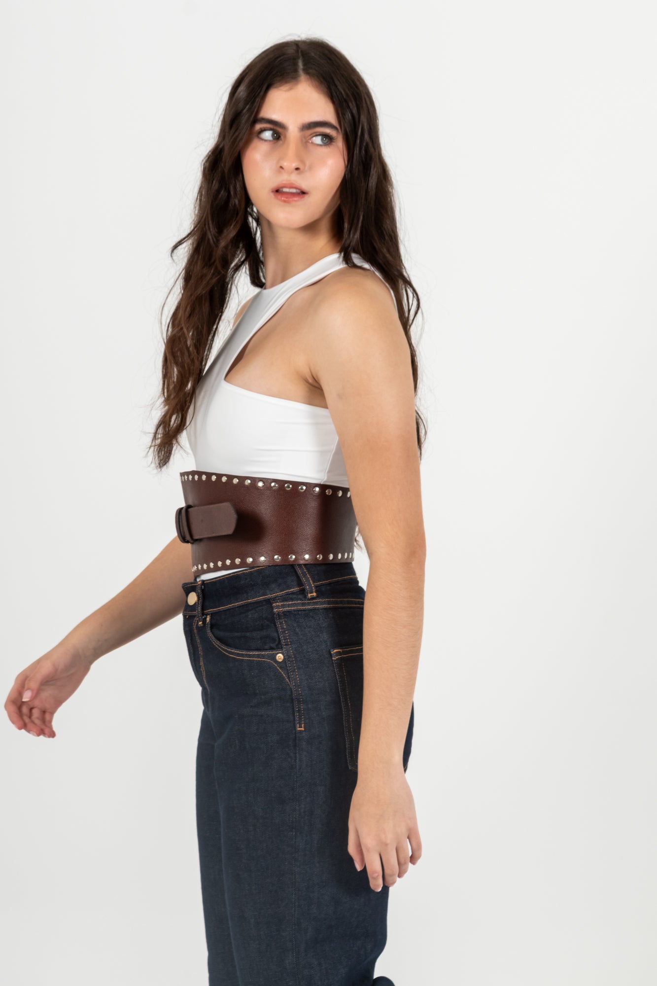 Belt Coñac Taches