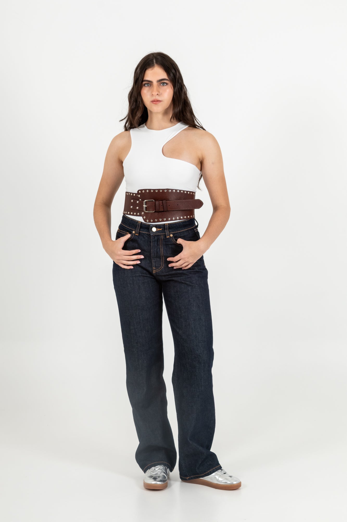 Belt Coñac Taches
