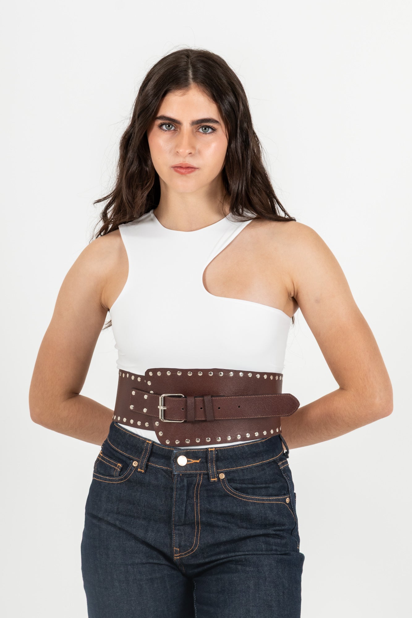 Belt Coñac Taches