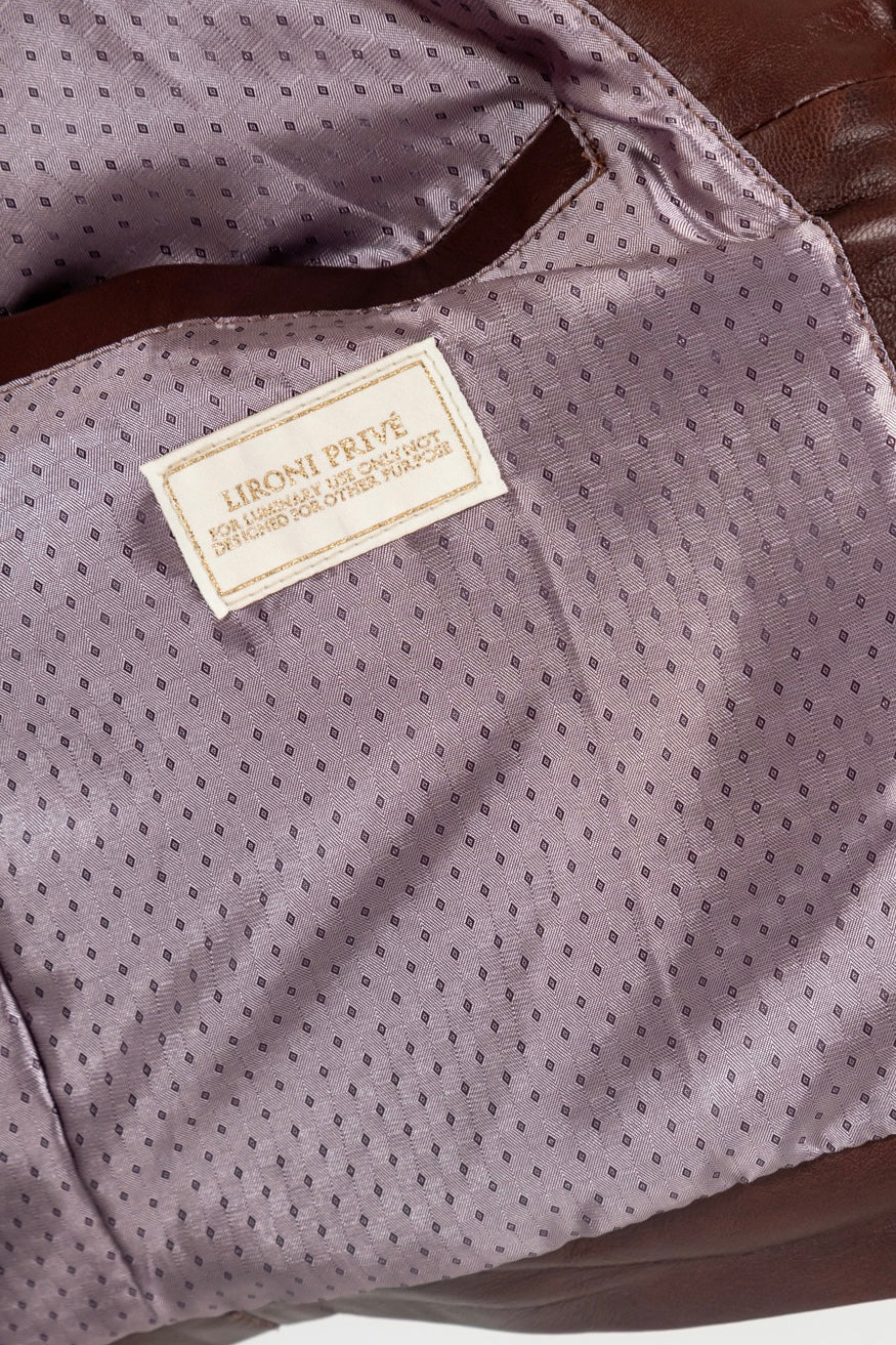 Chaqueta Cuero 100% Coñac Men
