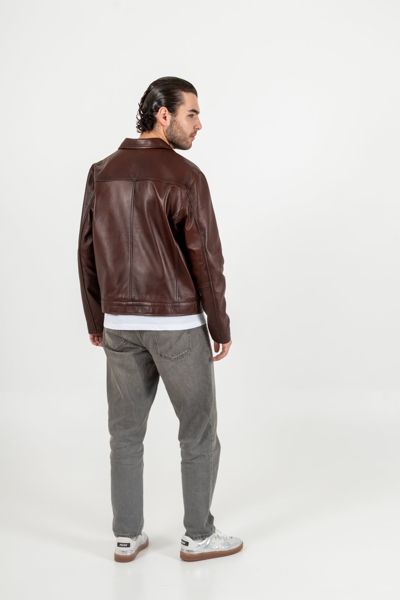 Chaqueta Cuero 100% Coñac Men