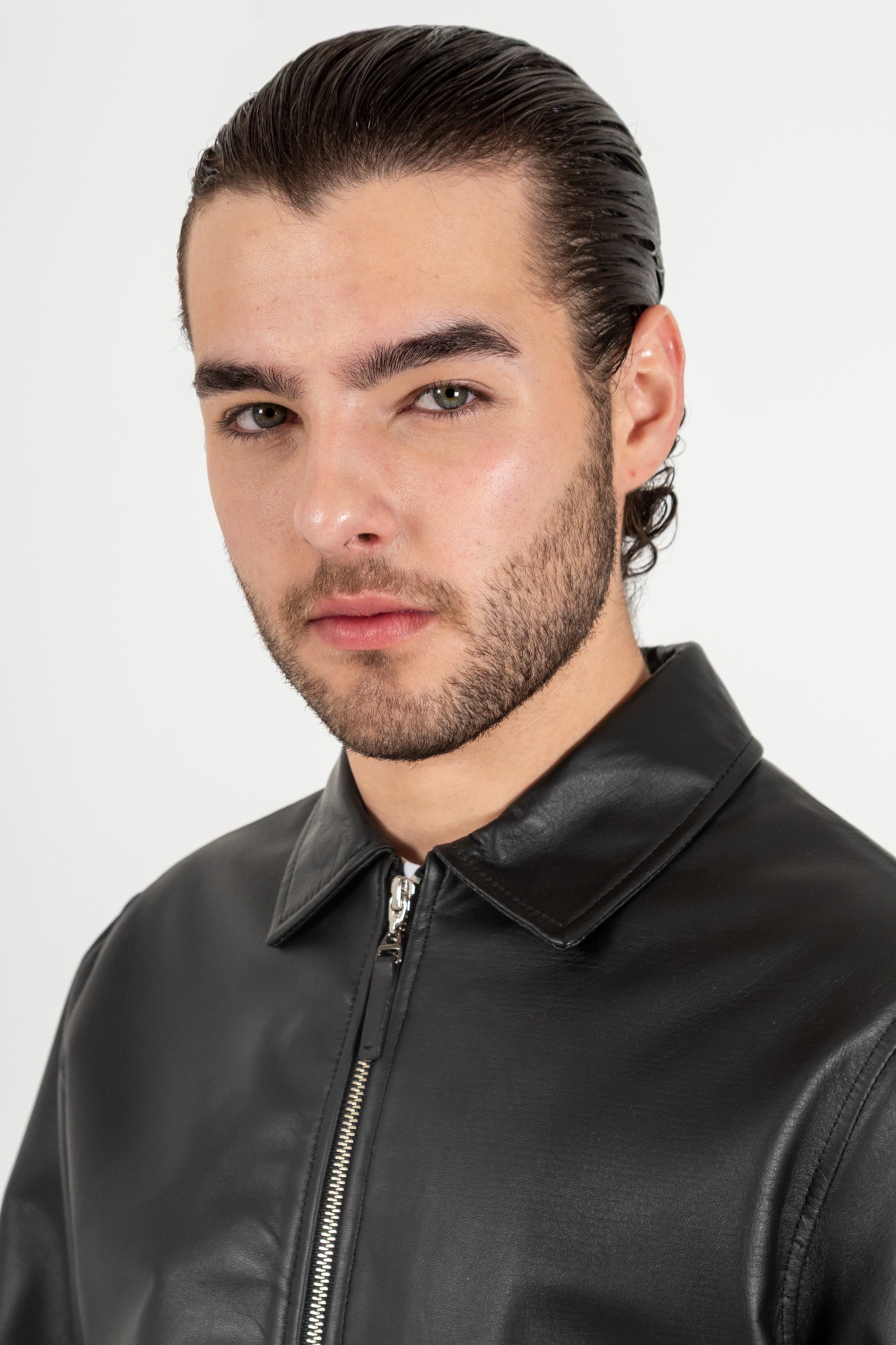 Chaqueta Cuero 100% Negro Men