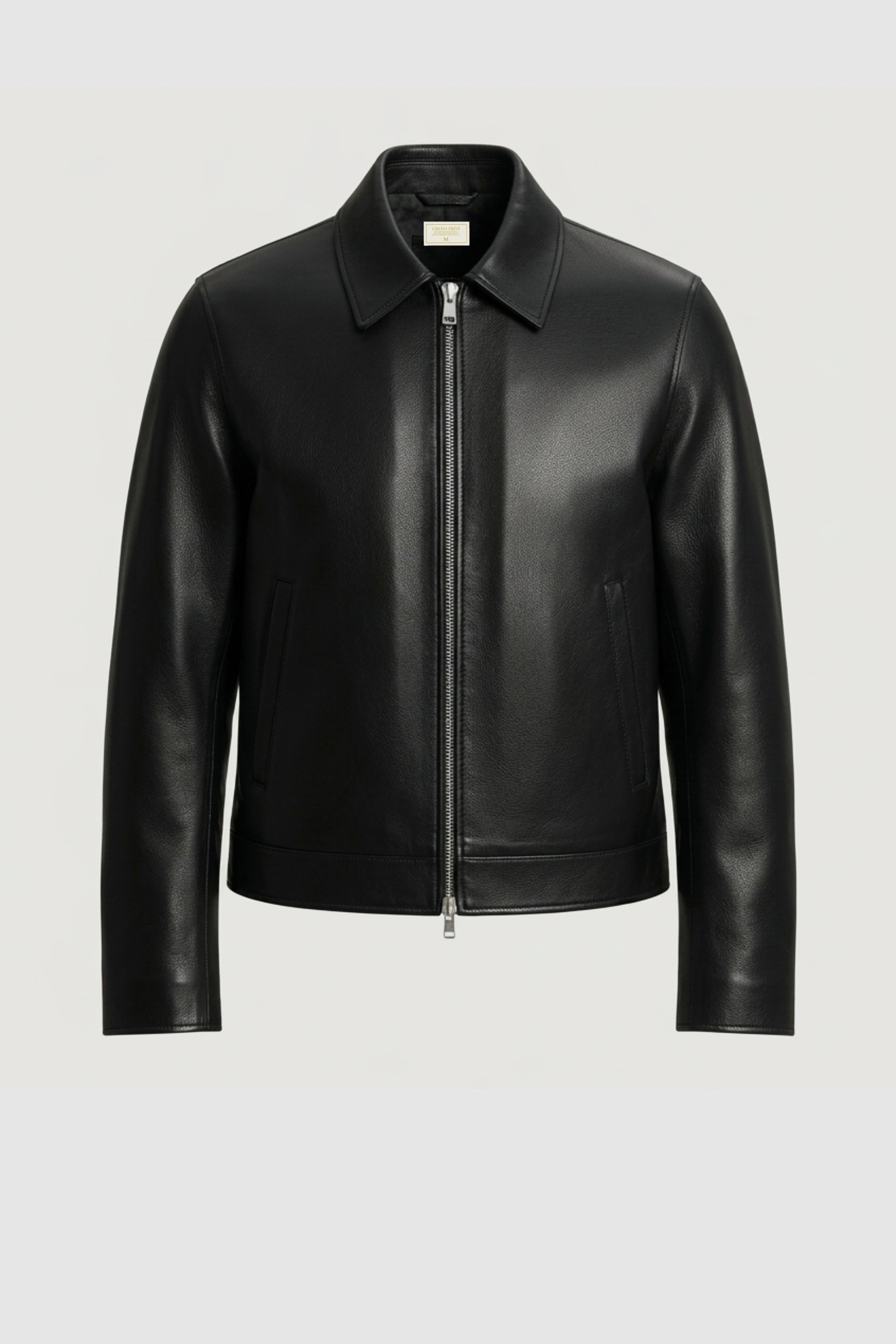 Chaqueta Cuero 100% Negro Men