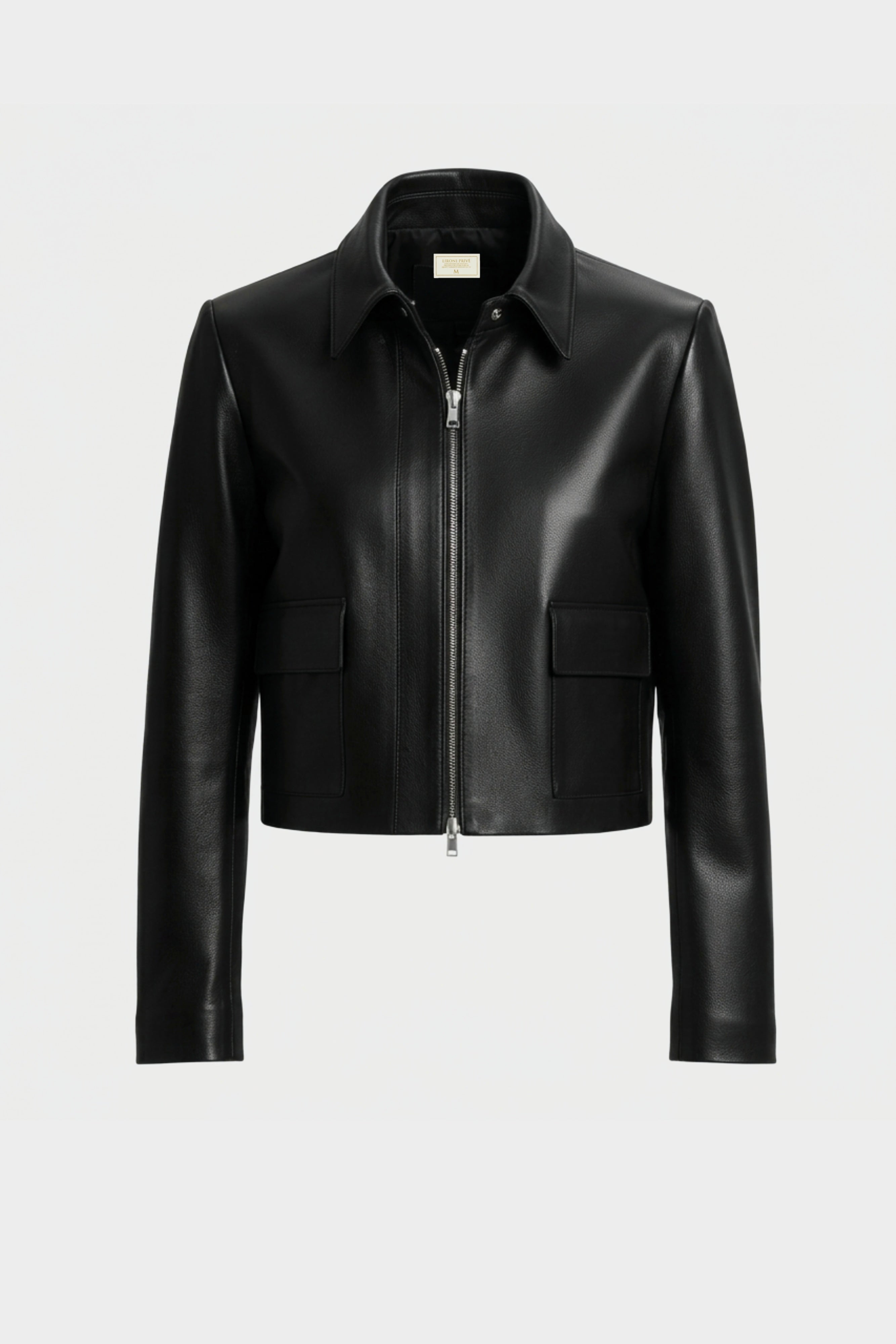 Chaqueta Cuero 100% Negro (Mujer)