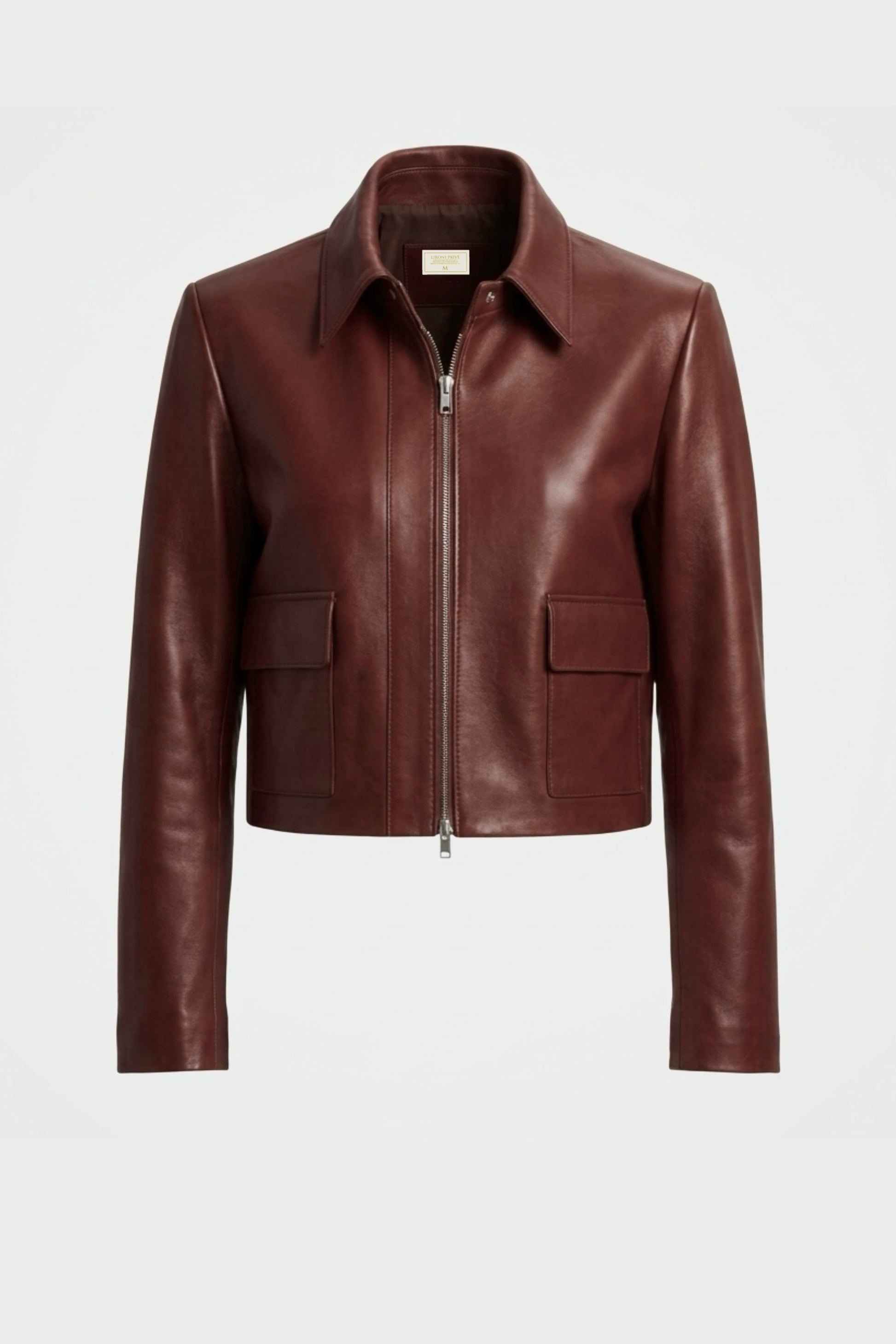 Chaqueta Cuero 100% Coñac (Mujer)